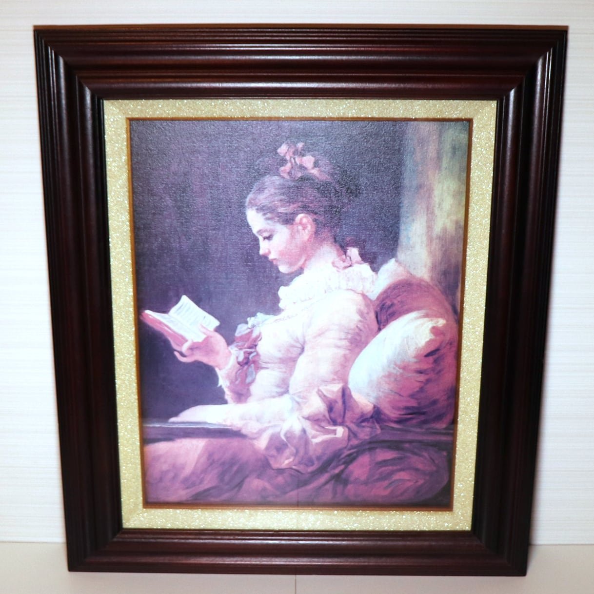 フラゴナール・『読書する娘』・絵画・複製・レプリカ・No.201025-11